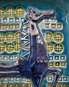 Bitossi “Rimini Blue” Horse Ashtray