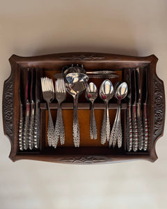 56 pc vintage mid century Lyon tableware set