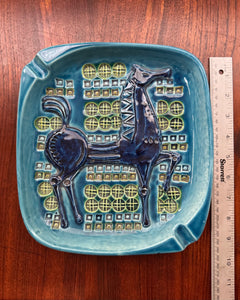 Bitossi “Rimini Blue” Horse Ashtray