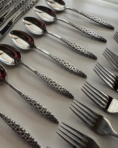 56 pc vintage mid century Lyon tableware set