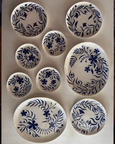 Maren and Laura Porcelain Floral Dinnerware/Buffet Set- 51% off
