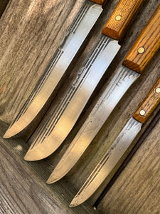 Forgecraft 4 Knife Set with Hangin Rack