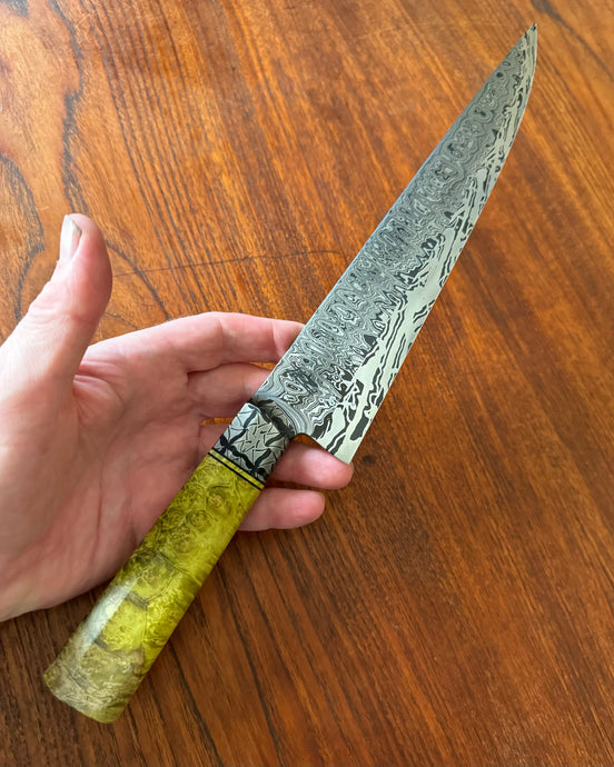 Niko Nicolaides integral composite Damascus gyuto