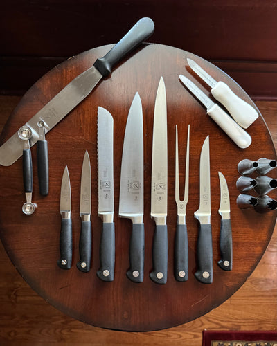 20 piece Mercer “Genesis” knife set with knife bag
