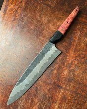 Pie Cutlery 230mm gyuto with Salem Straub double Damascus