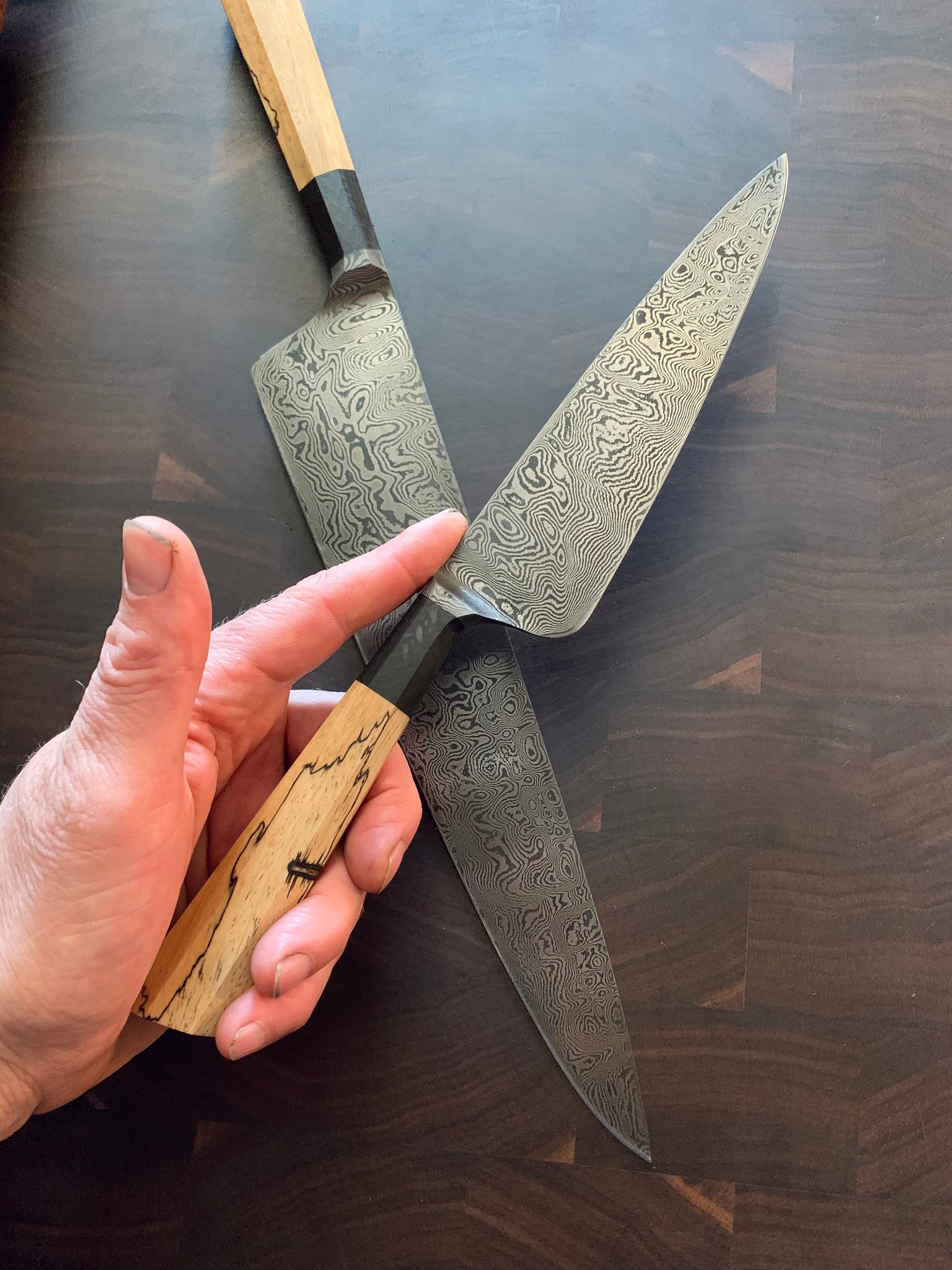Hand Made Kitchen Knife by Theo Rock Nazz
