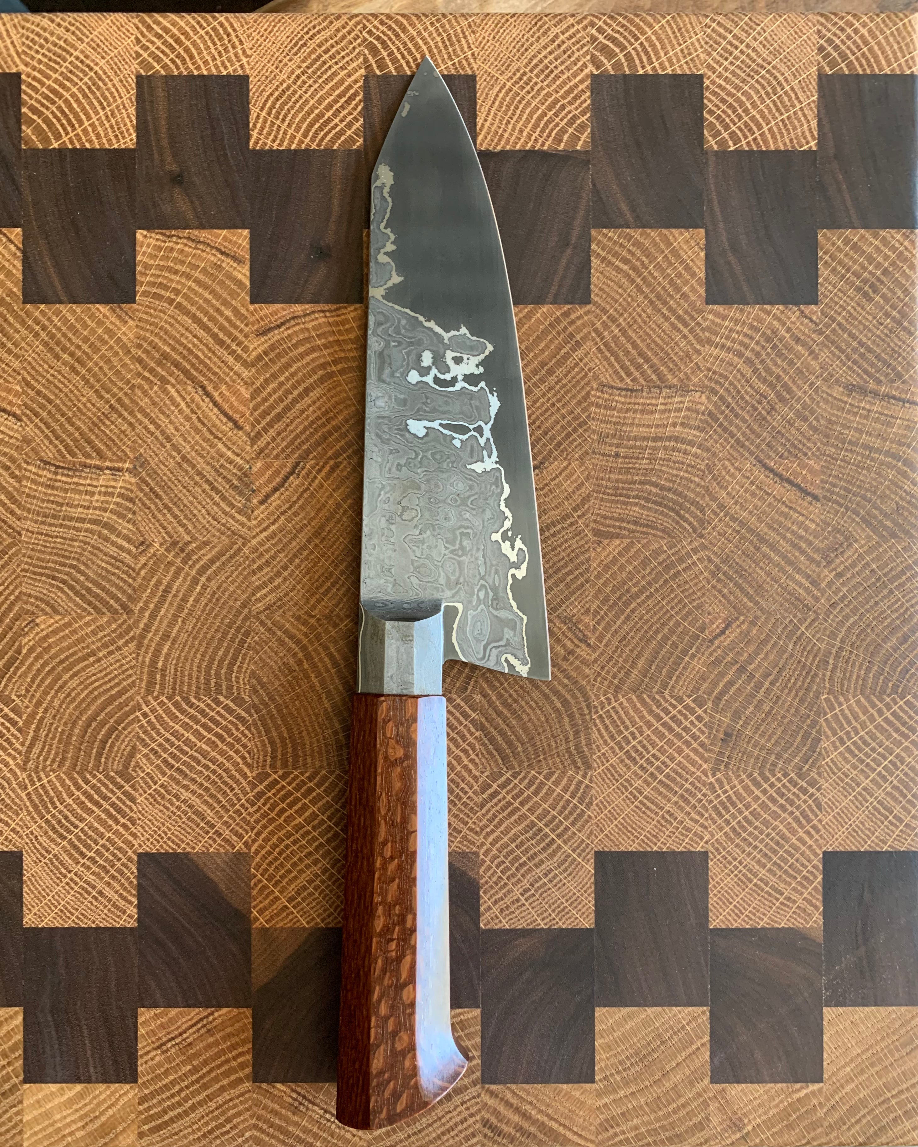 Gyuto / Chef's knife Wrought Iron San-Mai — Nouko Knives